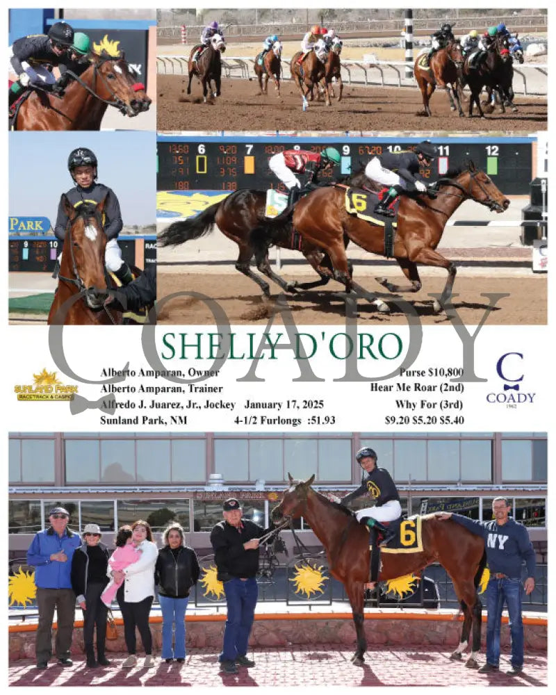 Shelly D’oro - 01-17-25 R03 Sun Turfway Park