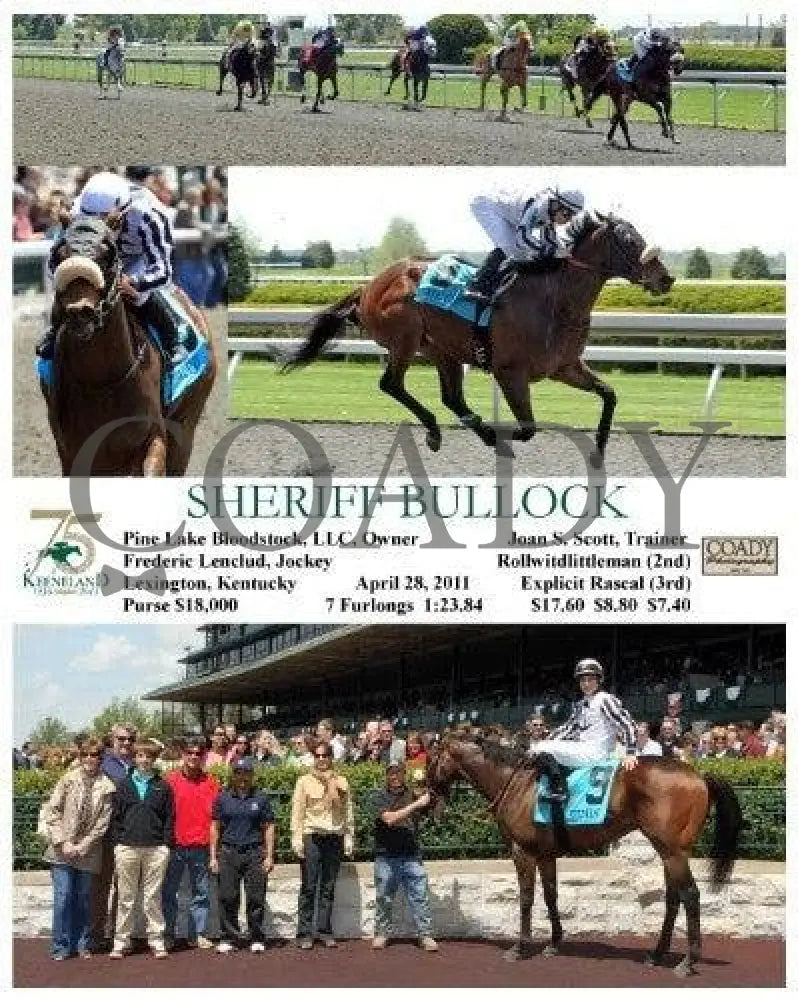 Sheriff Bullock - 042811 Race 01 Keeneland