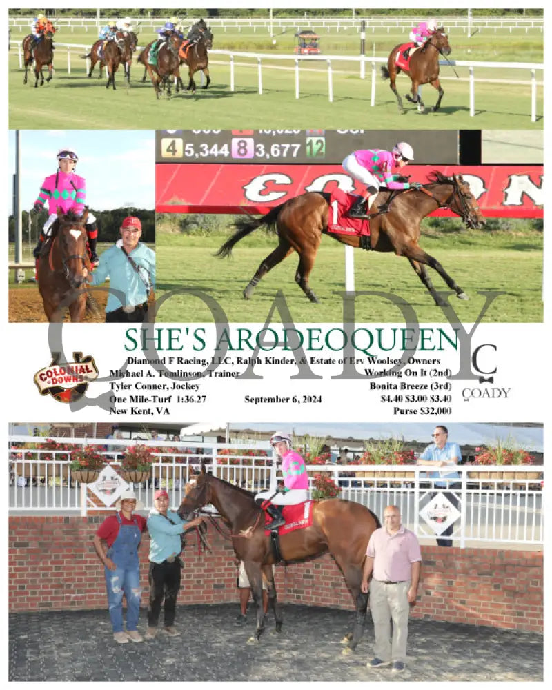 She’s Arodeoqueen - 09-06-24 R07 Cnl Colonial Downs