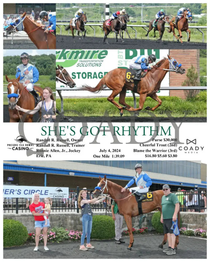 She’s Got Rhythm - 07-04-24 R02 Pid Presque Isle Downs