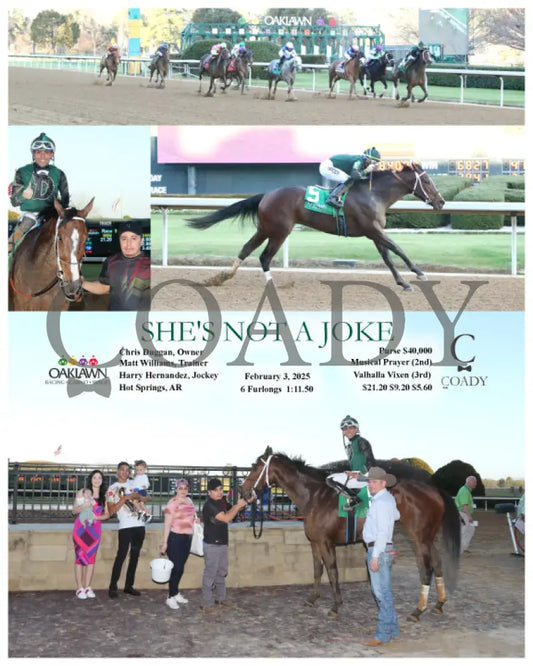 She’s Not A Joke - 02-03-25 R09 Op Oaklawn Park