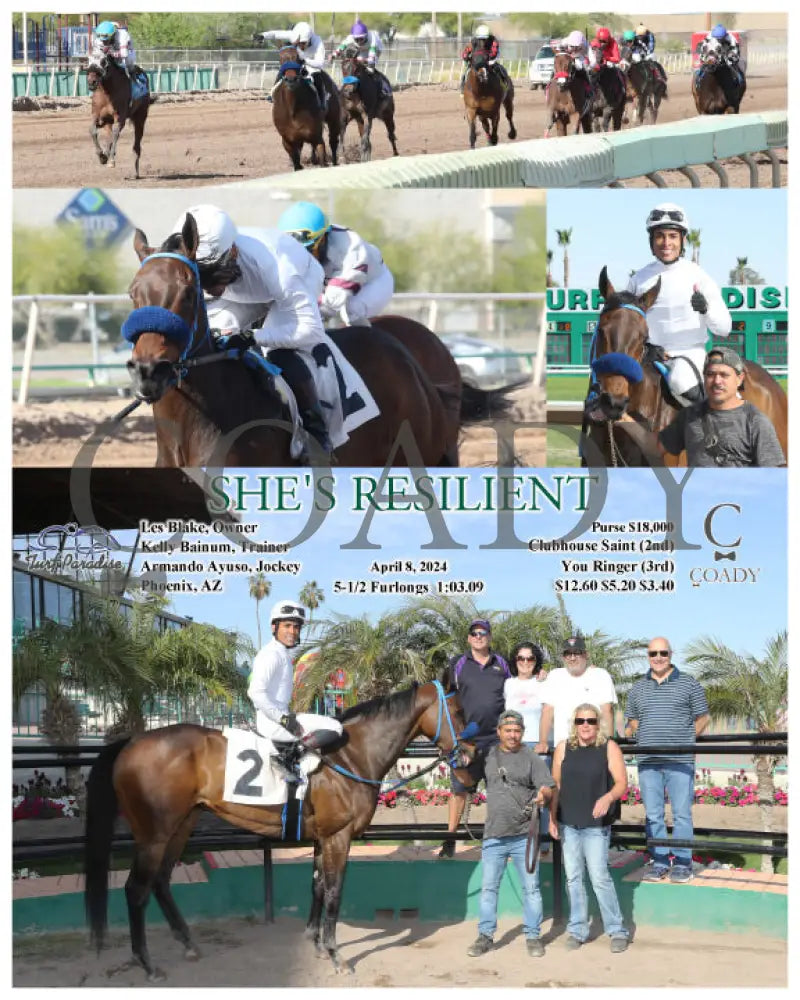 She’s Resilient - 04 - 08 - 24 R08 Tup Turf Paradise