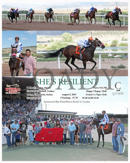 SHE’S RESILIENT - 08-03-25 - R07 - WYO Wyoming Downs