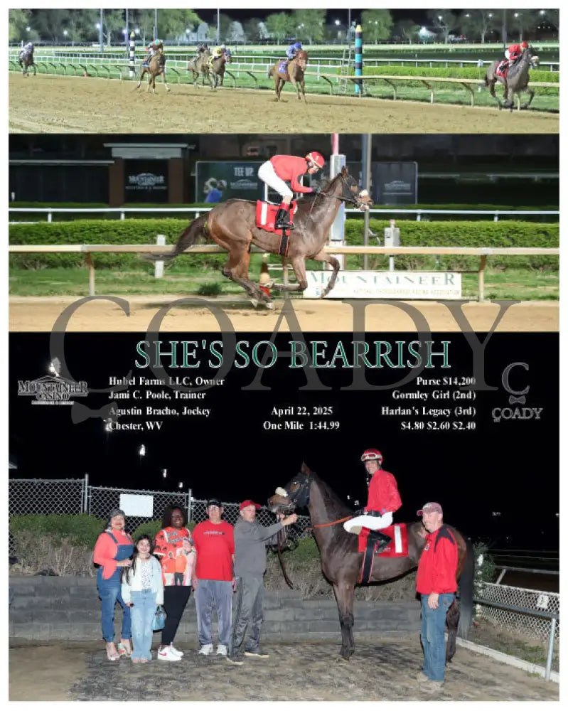 SHE’S SO BEARRISH - 04-22-25 - R08 - MNR Mountaineer Park