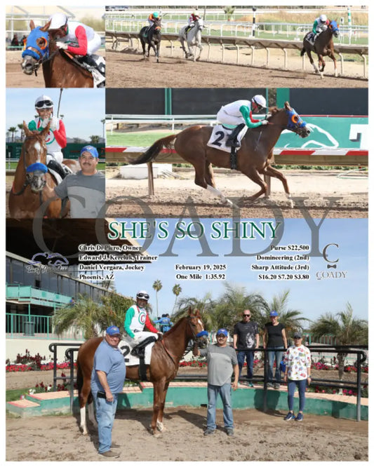 SHE’S SO SHINY - 02-19-25 - R03 - TUP Turf Paradise