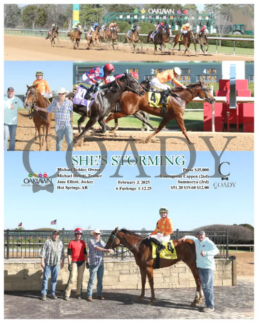 She’s Storming - 020325 Race 04 Op Oaklawn Park