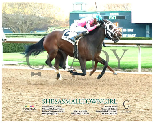 Shesasmalltowngirl - 03-01-24 R10 Op Action Oaklawn Park