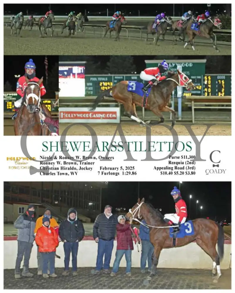 Shewearsstilettos - 02-05-25 R06 Ct Hollywood Casino At Charles Town Races