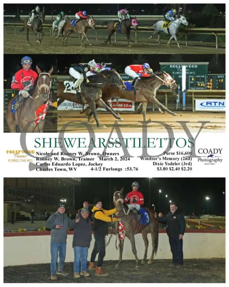 Shewearsstilettos - 03-02-24 R06 Ct Hollywood Casino At Charles Town Races