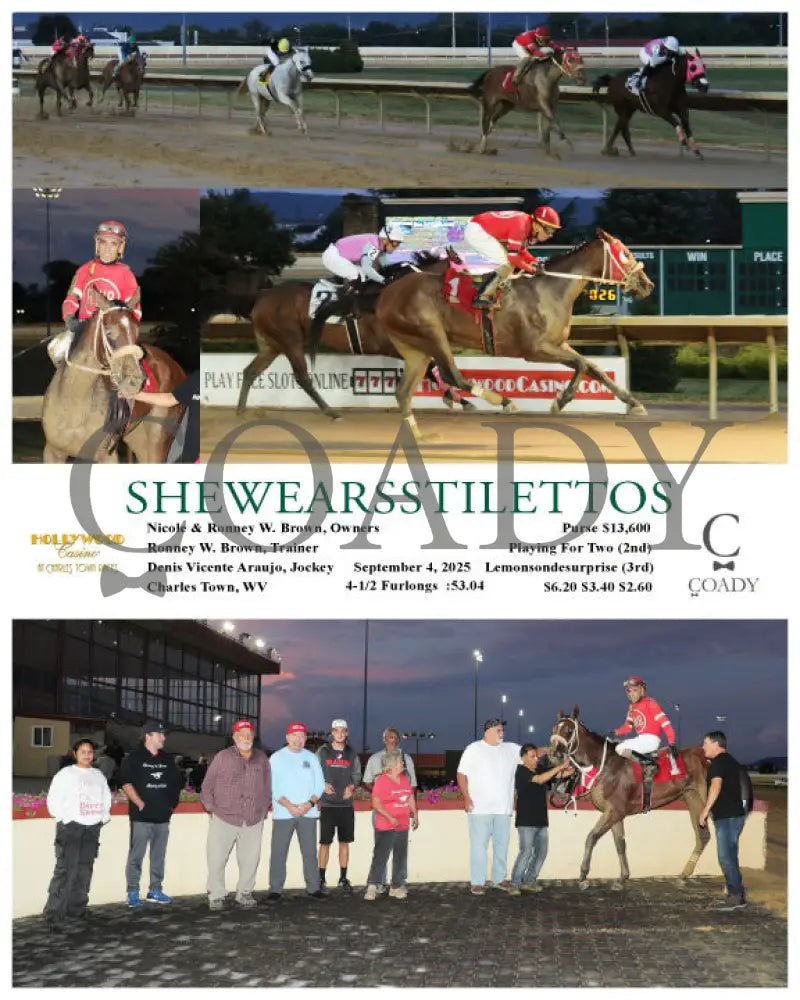 SHEWEARSSTILETTOS - 09-04-25 - R02 - CT Hollywood Casino at Charles Town Races