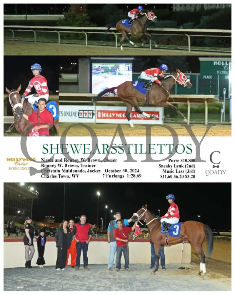Shewearsstilettos - 10-30-24 R06 Ct Hollywood Casino At Charles Town Races