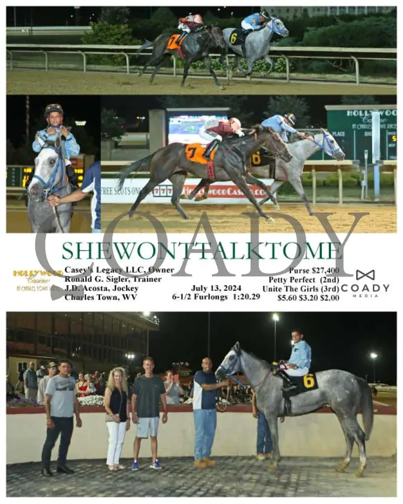Shewonttalktome - 07-13-24 R05 Ct Hollywood Casino At Charles Town Races