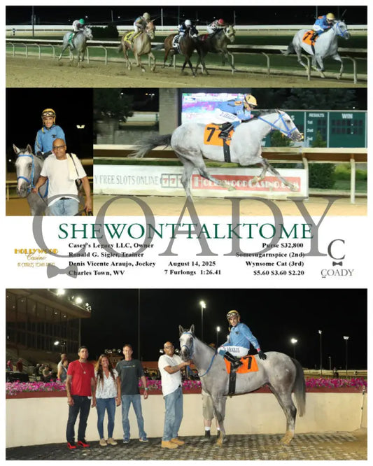 SHEWONTTALKTOME - 08-14-25 - R05 - CT Hollywood Casino at Charles Town Races