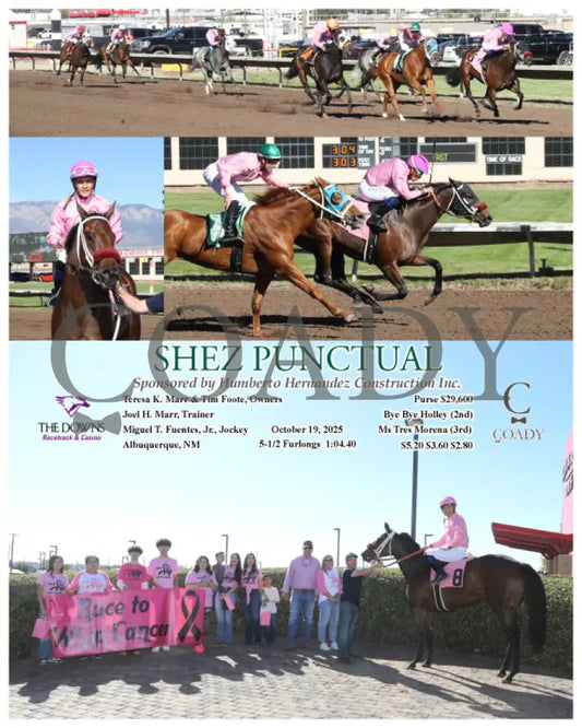 SHEZ PUNCTUAL - Sponsored by Humberto Hernandez Construction Inc. - 10-19-25 - R04 - ALB Downs at Albuquerque