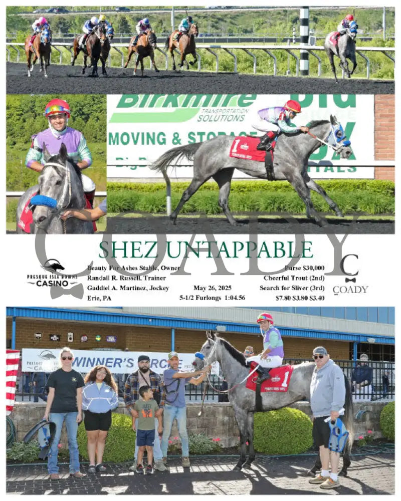 SHEZ UNTAPPABLE - 05-26-25 - R05 - PID Presque Isle Downs