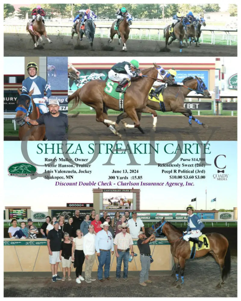 Sheza Streakin Carte - 06-13-24 R07 Cby Canterbury Park
