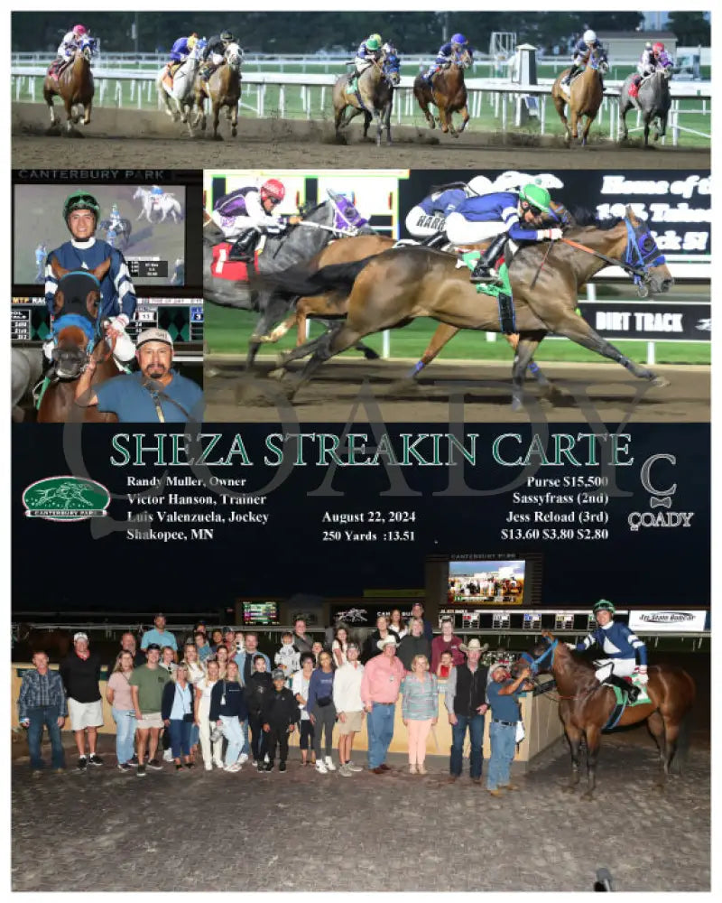Sheza Streakin Carte - 08-22-24 R07 Cby Canterbury Park