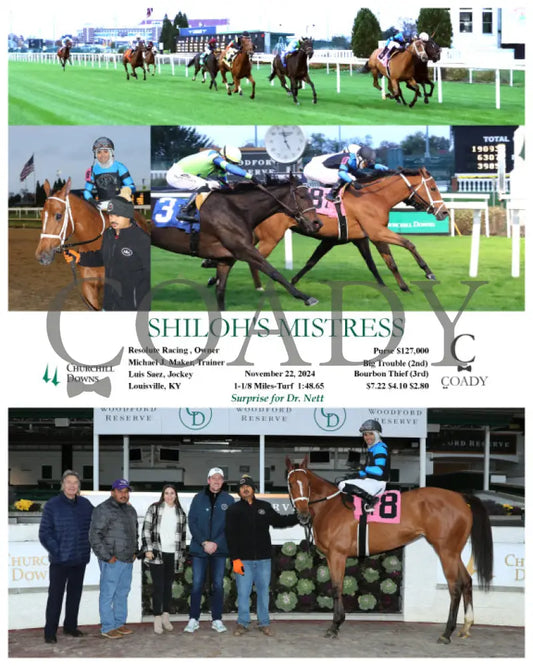 Shiloh’s Mistress - 11-22-24 R09 Cd Churchill Downs