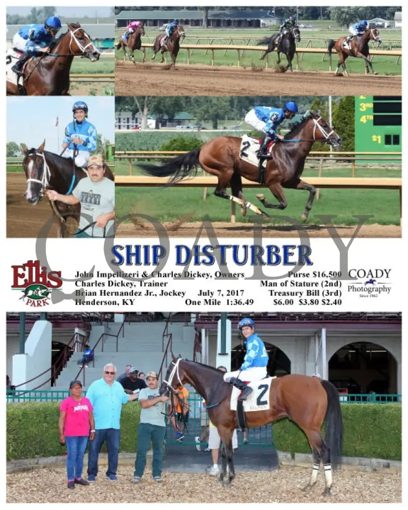 Ship Disturber - 070717 Race 08 Elp Ellis Park