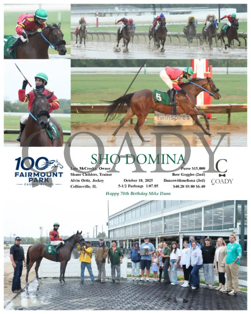 SHO DOMINA - 10-18-25 - R01 - FP Fanduel Sportsbook Horse Racing
