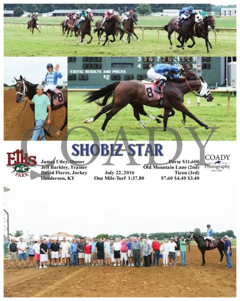 Shobiz Star - 072216 Race 01 Elp Ellis Park