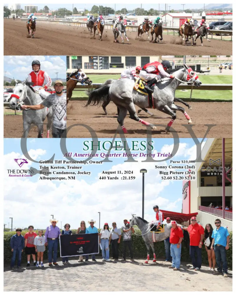 Shoeless - All American Quarter Horse Derby Trials 08-11-24 R05 Alb Downs At Albuquerque
