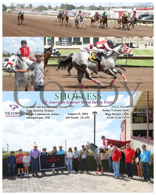 Shoeless - All American Quarter Horse Derby Trials 08-11-24 R05 Alb Downs At Albuquerque