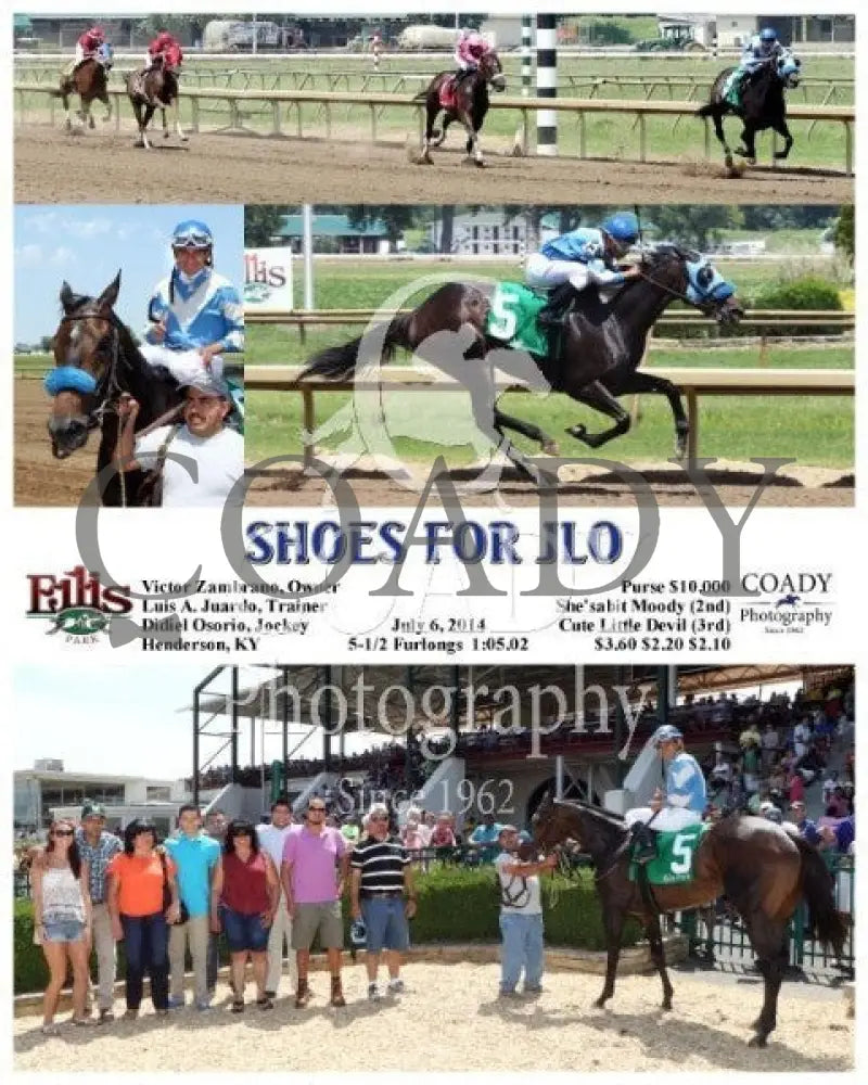 Shoes For Jlo - 070614 Race 04 Elp Ellis Park