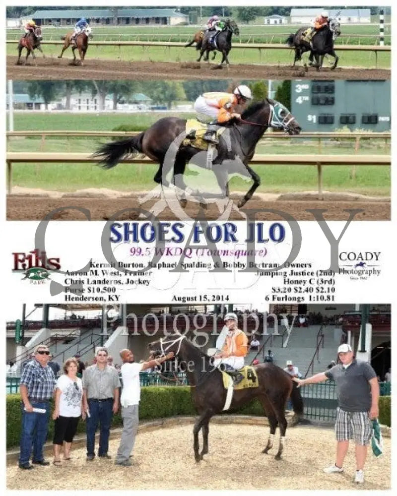 Shoes For Jlo - 081514 Race 04 Elp Ellis Park