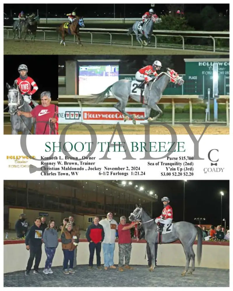 Shoot The Breeze - 11-02-24 R01 Ct Hollywood Casino At Charles Town Races