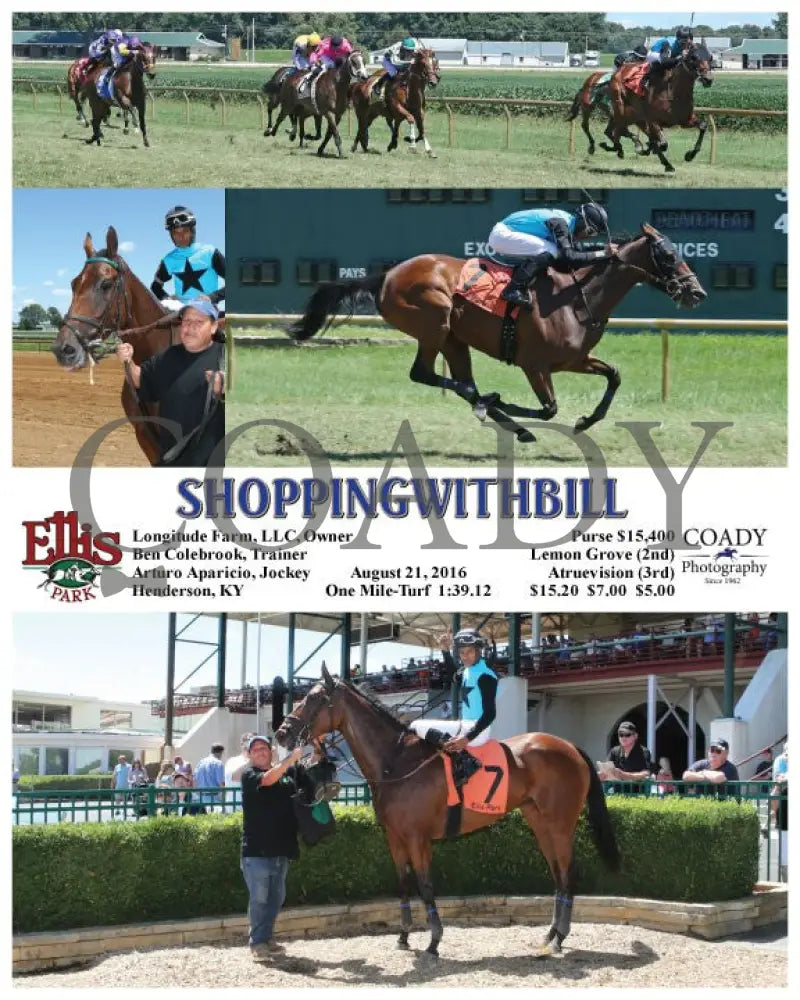 Shoppingwithbill - 082116 Race 01 Elp Ellis Park