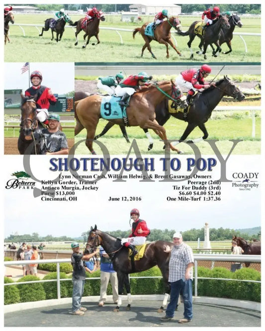 Shotenough To Pop - 061216 Race 05 Btp Belterra Park