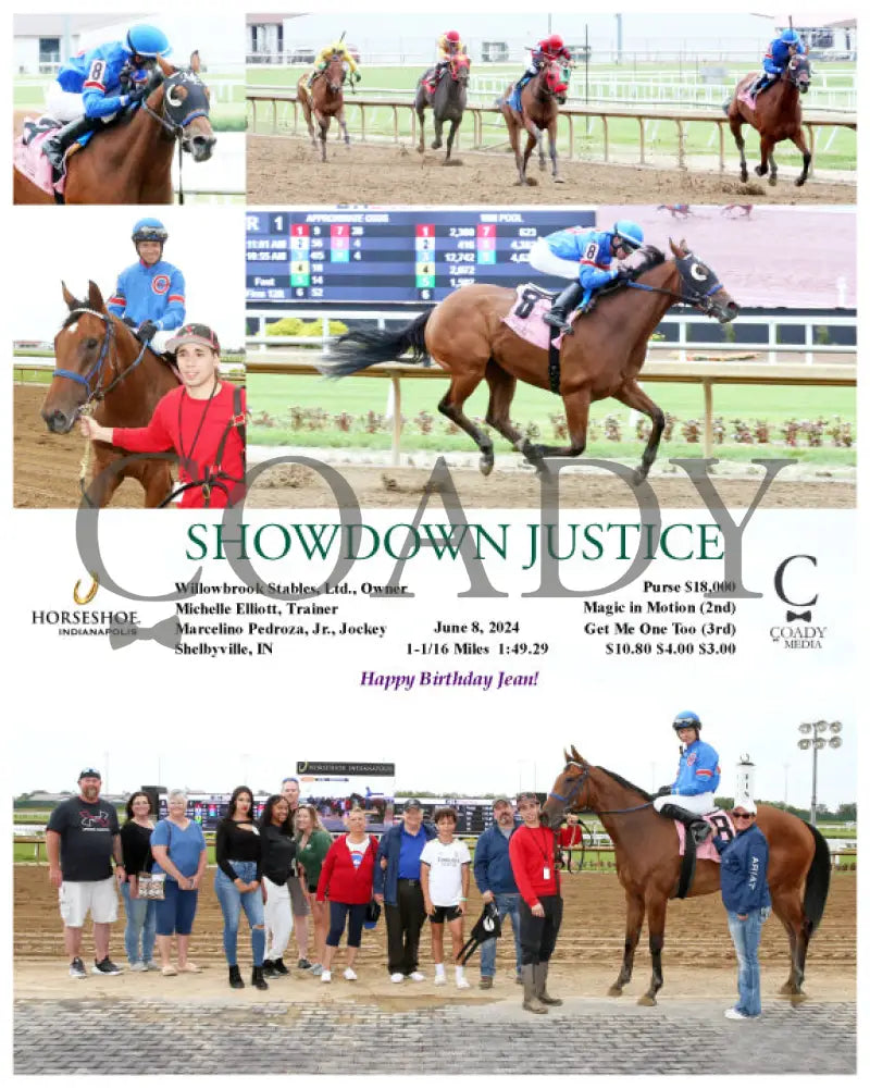 Showdown Justice - 06-08-24 R01 Ind Group Indiana Grand