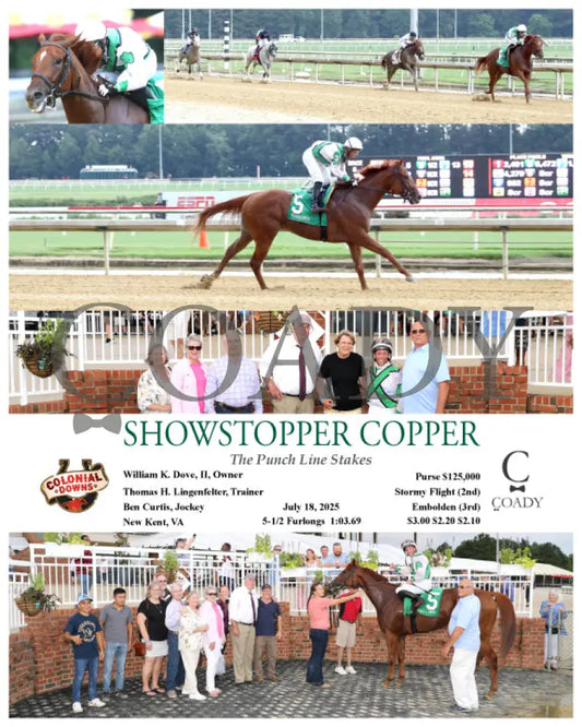 SHOWSTOPPER COPPER - The Punch Line Stakes - 07-18-25 - R05 - CNL Colonial Downs