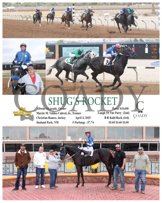SHUG’S ROCKET - 04-03-25 - R06 - SUN Sunland Park