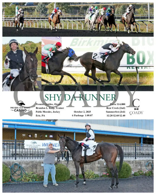 SHY DA RUNNER - 10-02-25 - R05 - PID Presque Isle Downs