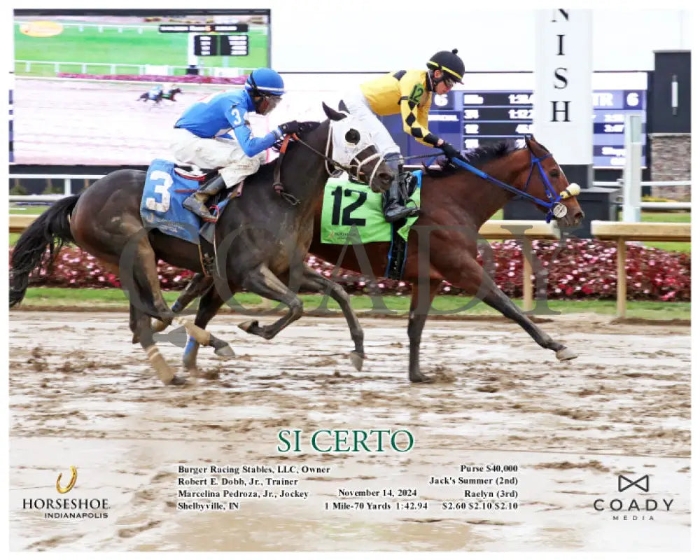 Si Certo - 11-14-24 R06 Ind Action Indiana Grand