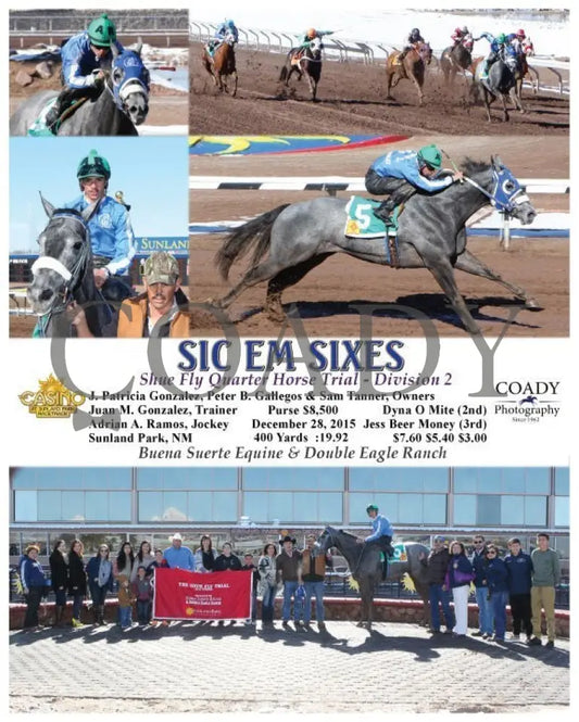 Sic Em Sixes - 122815 Race 02 Sun Sunland Park