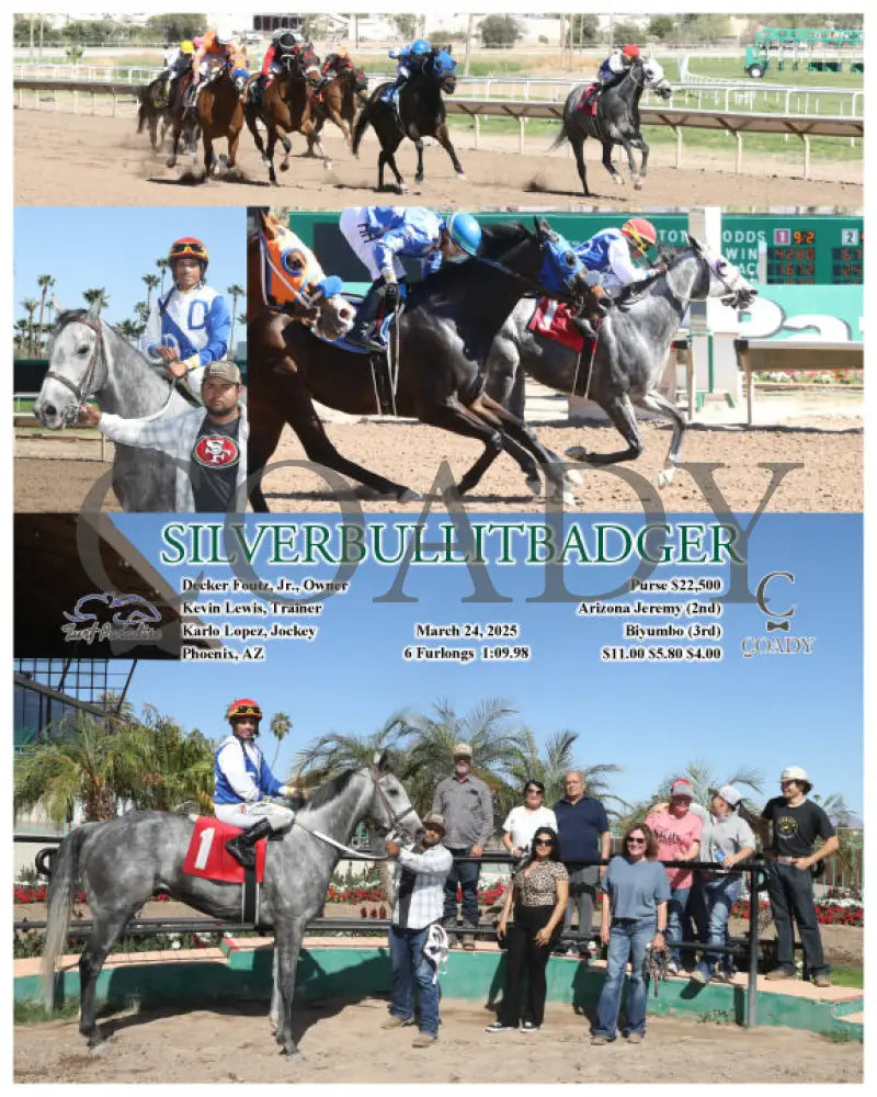 SILVERBULLITBADGER - 03-24-25 - R05 - TUP Turf Paradise