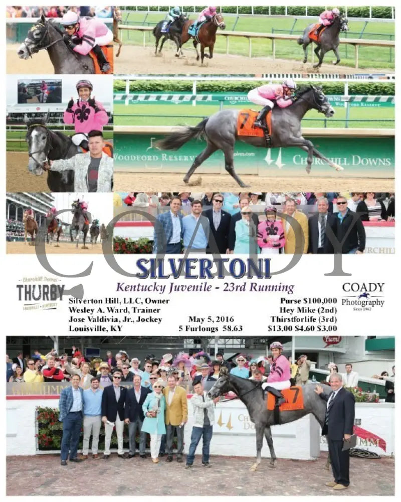 Silvertoni - 050516 Race 10 Cd Churchill Downs