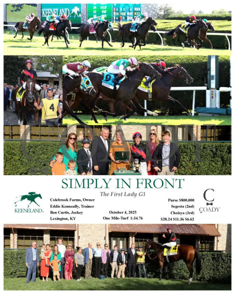 SIMPLY IN FRONT - 100425 - Race 08 - KEE Keeneland