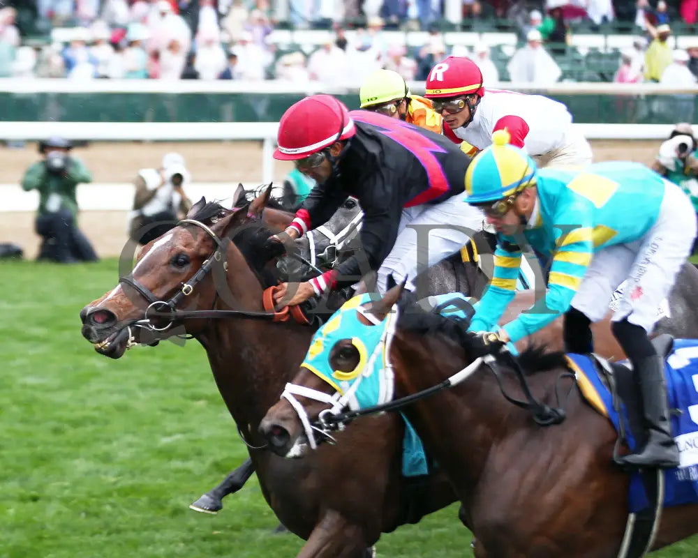 SIMPLY IN FRONT - The Longines Churchill Distaff Turf Mile G2 - 05-03-25 - R05 - CD - Inside Finish 02 Churchill Downs