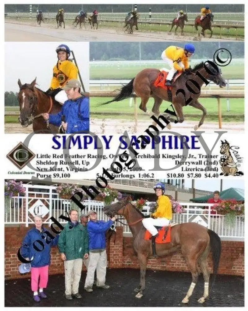 Simply Sapphire - 7 5 2009 Colonial Downs