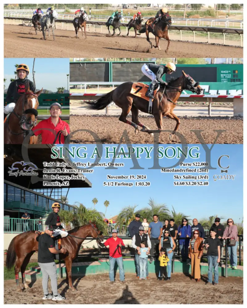 Sing A Happy Song - 11-19-24 R08 Tup Turf Paradise