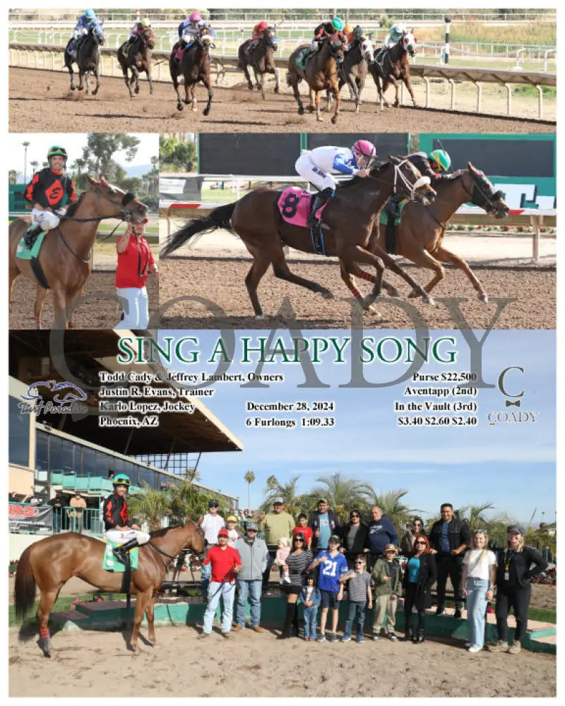 Sing A Happy Song - 12-28-24 R04 Tup Turf Paradise