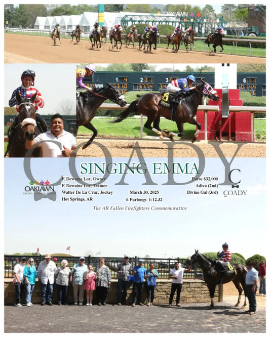 SINGING EMMA - 03-30-25 - R03 - OP Oaklawn Park