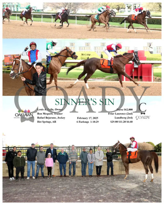 SINNER’S SIN - 021725 - Race 08 - OP Oaklawn Park
