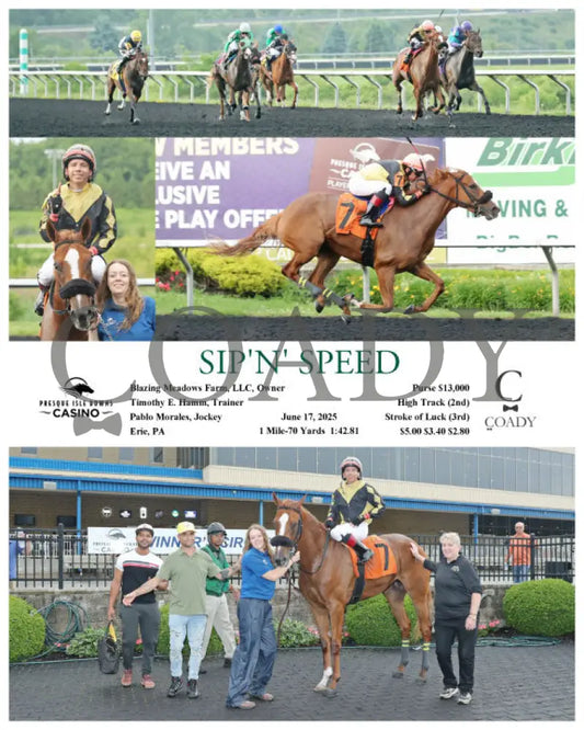 SIP’N’ SPEED - 06-17-25 - R08 - PID Presque Isle Downs