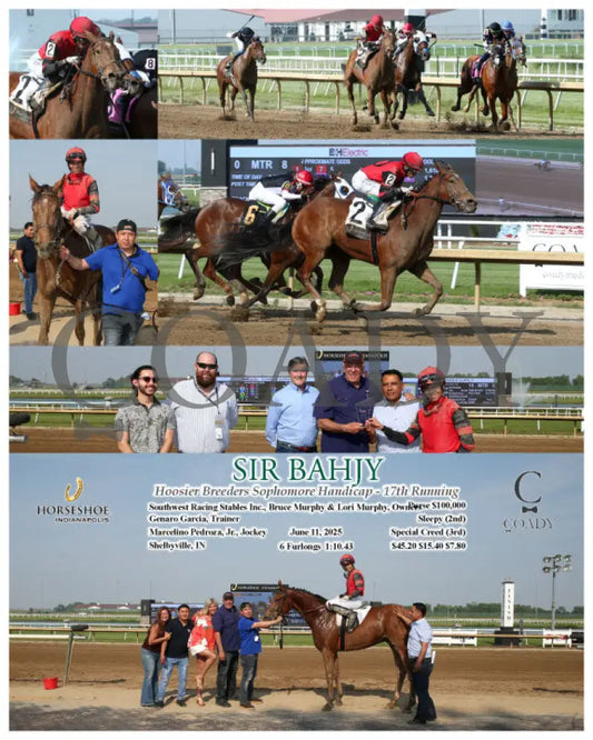 SIR BAHJY - Hoosier Breeders Sophomore Handicap - 17th Running - 06-11-25 - R08 - IND Indiana Grand