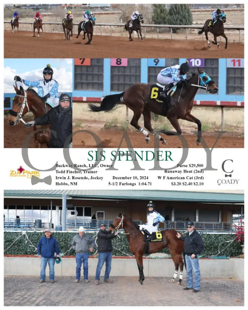 Sis Spender - 12-10-24 R02 Zia Zia Park